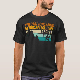 Utah Mighty Five 5 National Parks Canyonlands Hiki T-Shirt