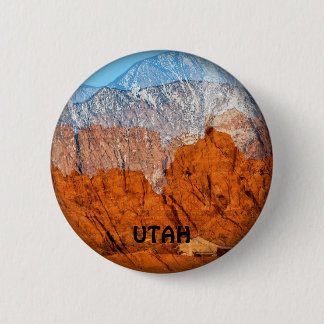 Utah Mountains 6 Cm Round Badge