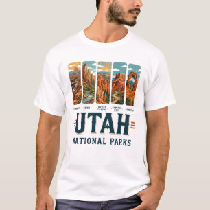 Utah National Parks Arches Bryce Canyon Zion Capit T-Shirt
