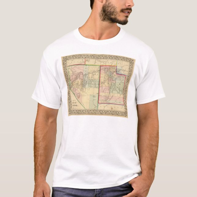 Utah, Nevada Map by Mitchell T-Shirt (Front)