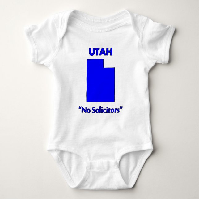 Utah - No Solicitors Baby Bodysuit (Front)