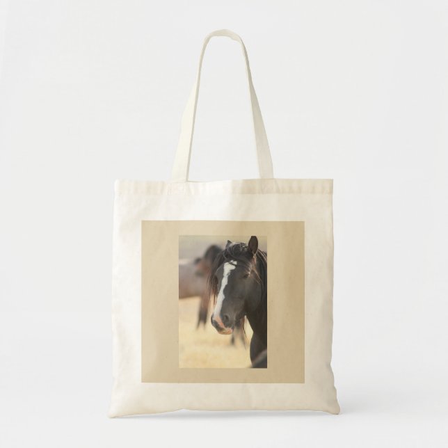 UTAH ONAQUI MOUNTAIN STALLION ON COTTON TOTE (Front)