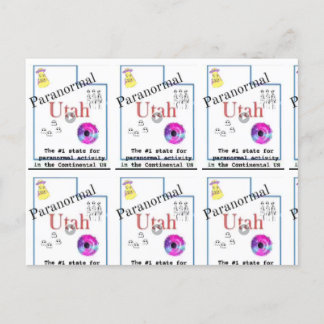 Utah paranormal postcard