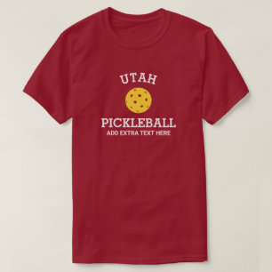 Utah Pickleball Add Club, Partner Name Custom T-Shirt