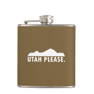 Utah Please Hip Flask
