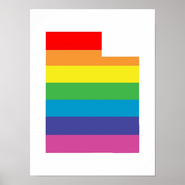 utah rainbow poster (Front)