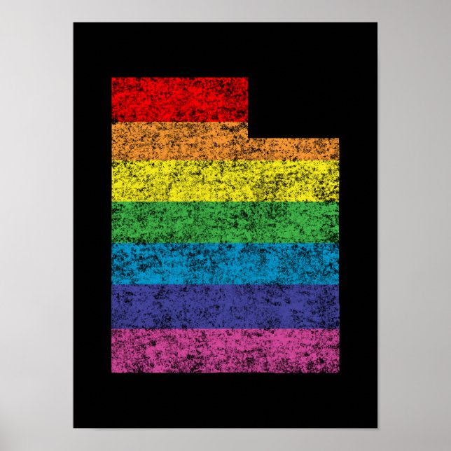 utah rainbow poster (Front)