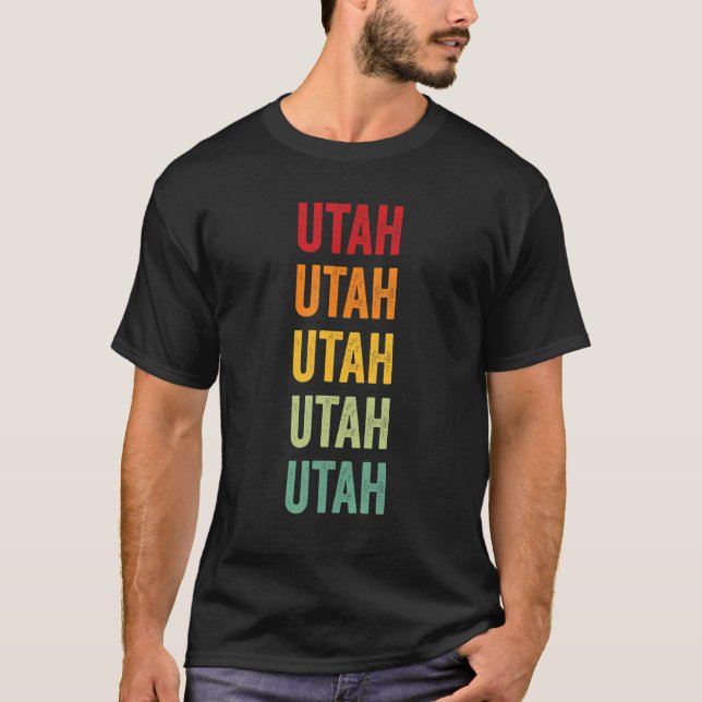 Utah Rainbow  Utah State T-Shirt (Front)