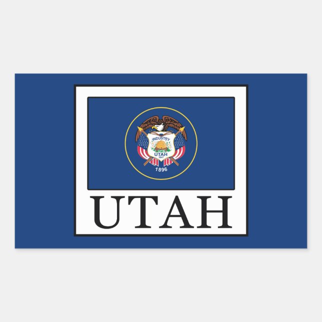 Utah Rectangular Sticker (Front)