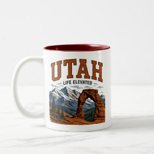 Utah Red Canyon Adventure Two-Tone Coffee Mug