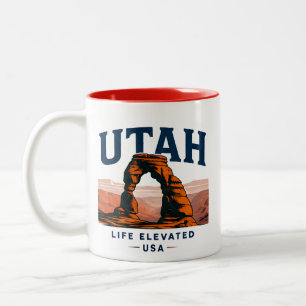 Utah Red Canyon Adventure Two-Tone Coffee Mug