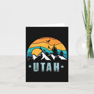 Utah Retro Vintage Mountains Hiking Tank Top  Card