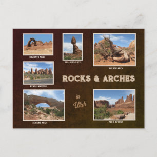 Utah: Rocks & Arches Postcard
