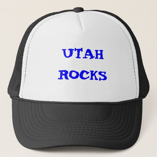 UTAH ROCKS TRUCKER HAT (Front)