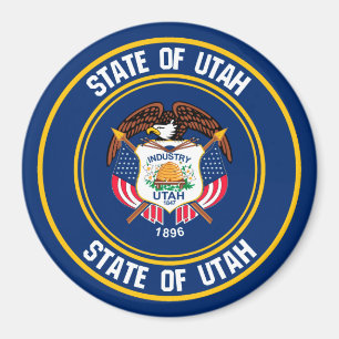 Utah Round Emblem Magnet