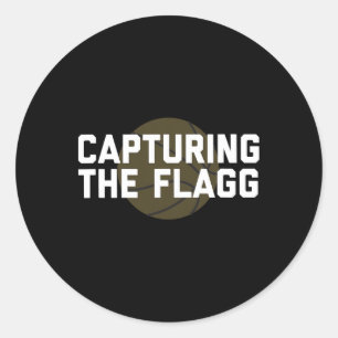 Utah Sketll Fan Design Capturing The Flagg Classic Round Sticker