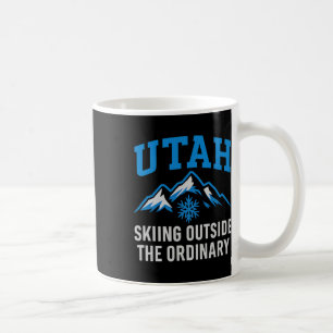 Utah Skiing Outside The Ordinary Collegiate Graphi Coffee Mug