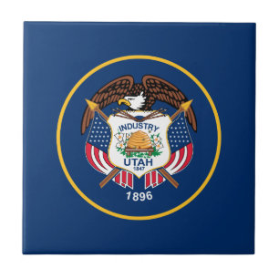 Utah State Flag Ceramic Tile