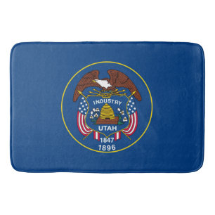 Utah State Flag Design Bath Mat