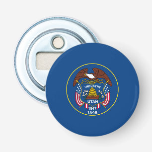 Utah State Flag Design Decor Bottle Opener