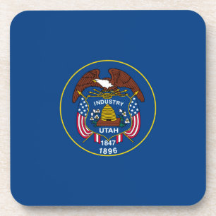Utah State Flag Design Decor Coaster