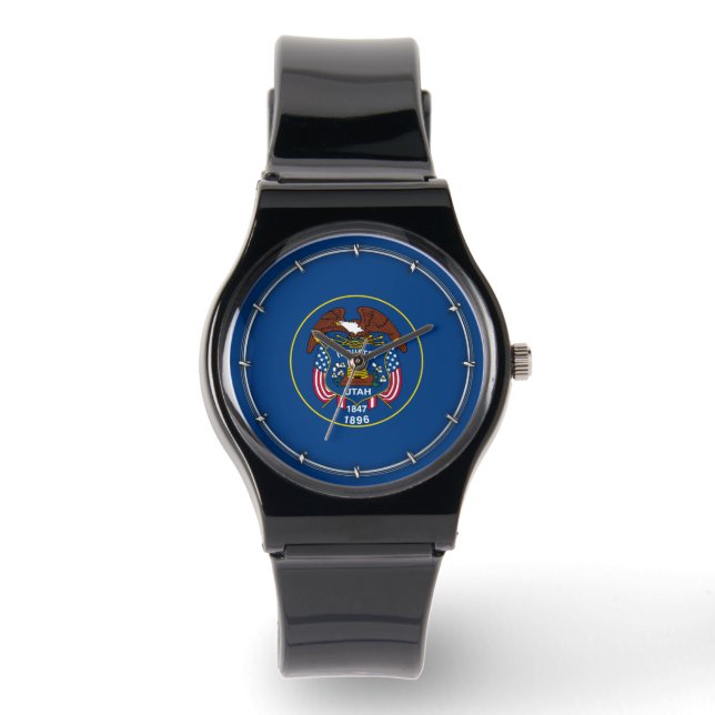 Utah State Flag Design Decor Watch (Front)