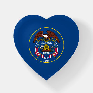 Utah State Flag Design Paperweight