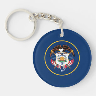Utah State Flag Key Ring