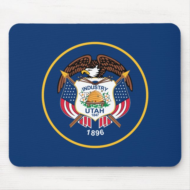 Utah State Flag Mouse Pad (Front)