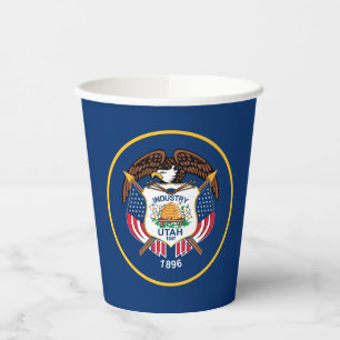Utah State Flag Paper Cups