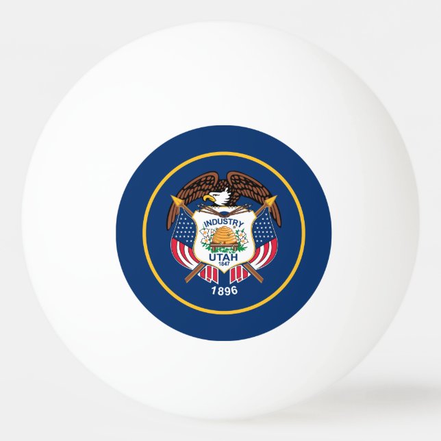 Utah State Flag Ping Pong Ball (Front)