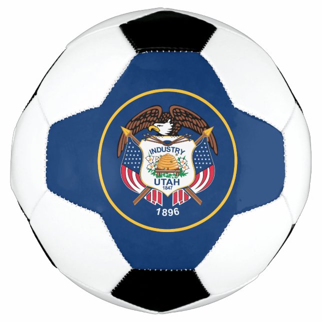 Utah State Flag Soccer Ball (Front)