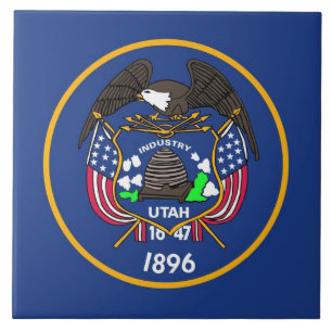 Utah State Flag Tile