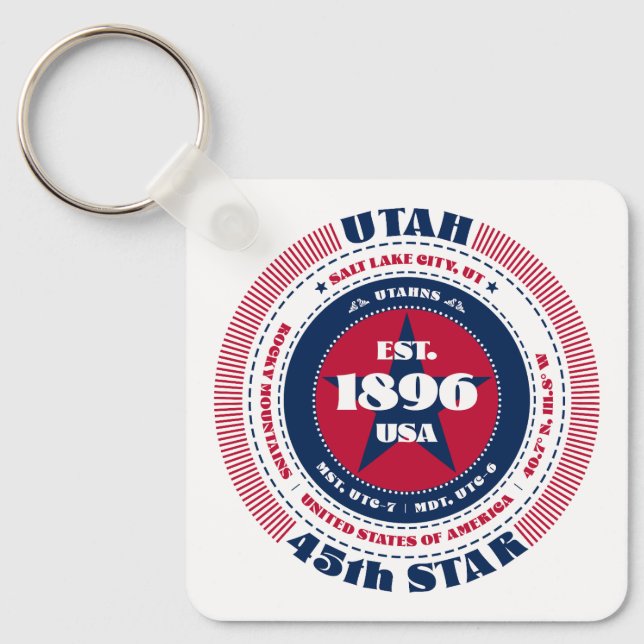 Utah State Keychain (Front)