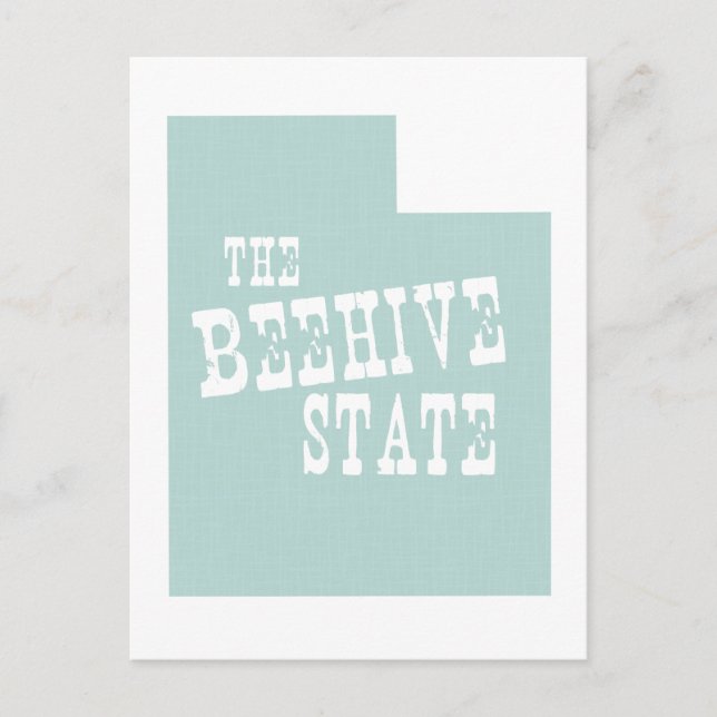 Utah State Motto Slogan Postcard (Front)