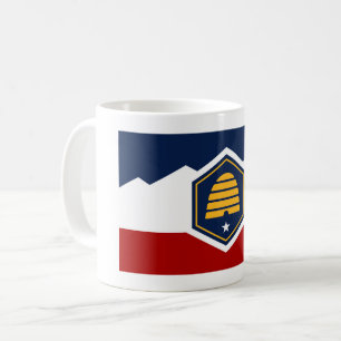 Utah state new flag symbol USA America Coffee Mug