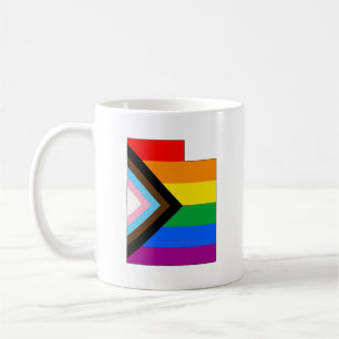 Utah State Pride LGBTQ Progress Pride Coffee Mug