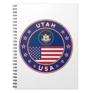 Utah sticker, phone case, tote bag, wall clock notebook