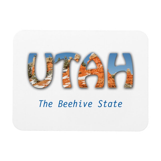 Utah, The Beehive State Magnet (Horizontal)