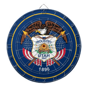 Utah: The Beehive State US Flag, Industry Dartboard
