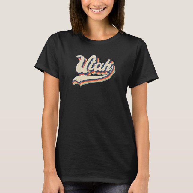 Utah  Throwback Vintage Classic T-Shirt (Front)