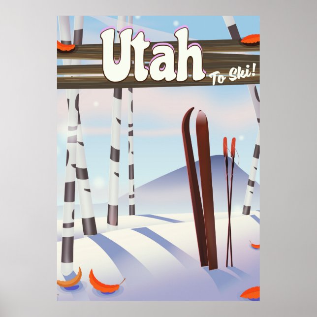 Utah to ski! poster (Front)