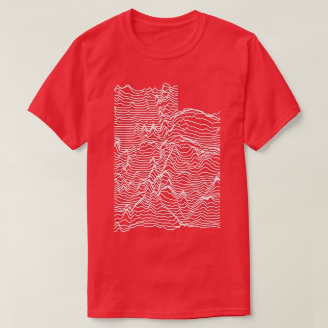 Utah Unknown Elevations Topography Map Without Tex T-Shirt (Design Front)