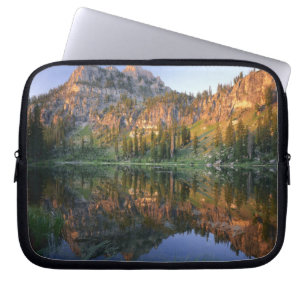 UTAH. USA. Mt. Magog reflected in White Pine Laptop Sleeve