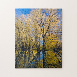 Utah. USA. Peachleaf Willow Trees Jigsaw Puzzle