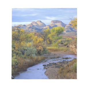 UTAH. USA. Pleasant Creek in autumn at sunrise. Notepad