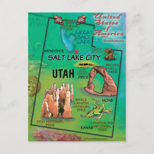 Utah USA Postcard
