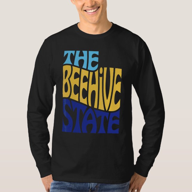 Utah Ut Us State Shape Motto T-Shirt (Front)