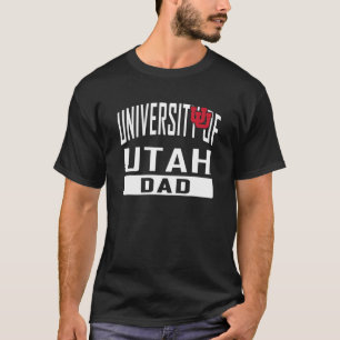 Utah Utes Dad University Father Black Officially L T-Shirt