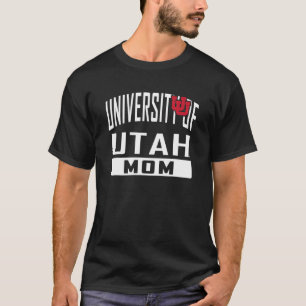 Utah Utes Mom University Mother Black Officially L T-Shirt